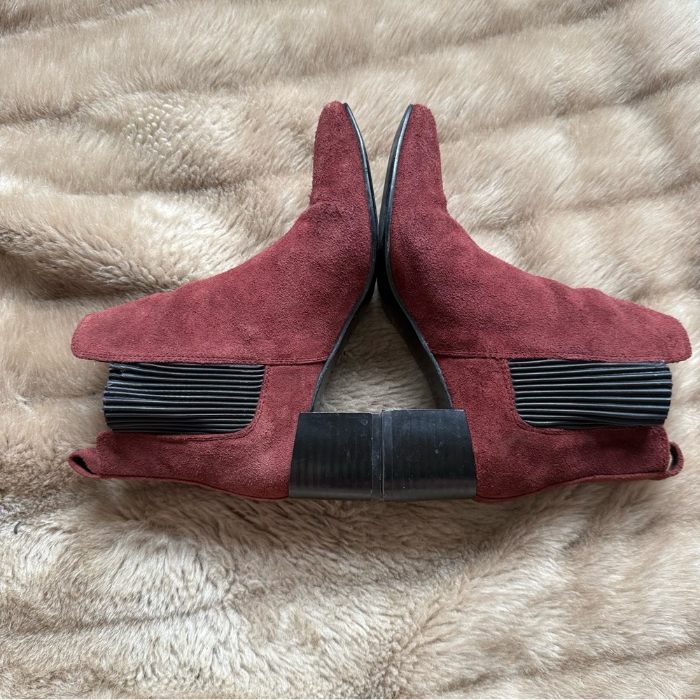 🍷 Zara Suede Ankle Boots – Size 38 (fits 7) - Picture 6 of 7